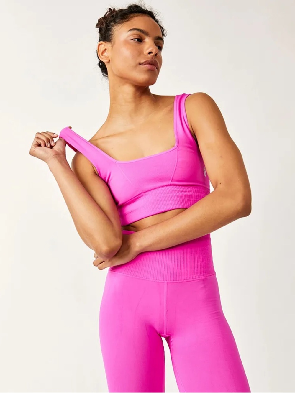Women's Free People Movement Good Karma Square-Neck Bra Size M